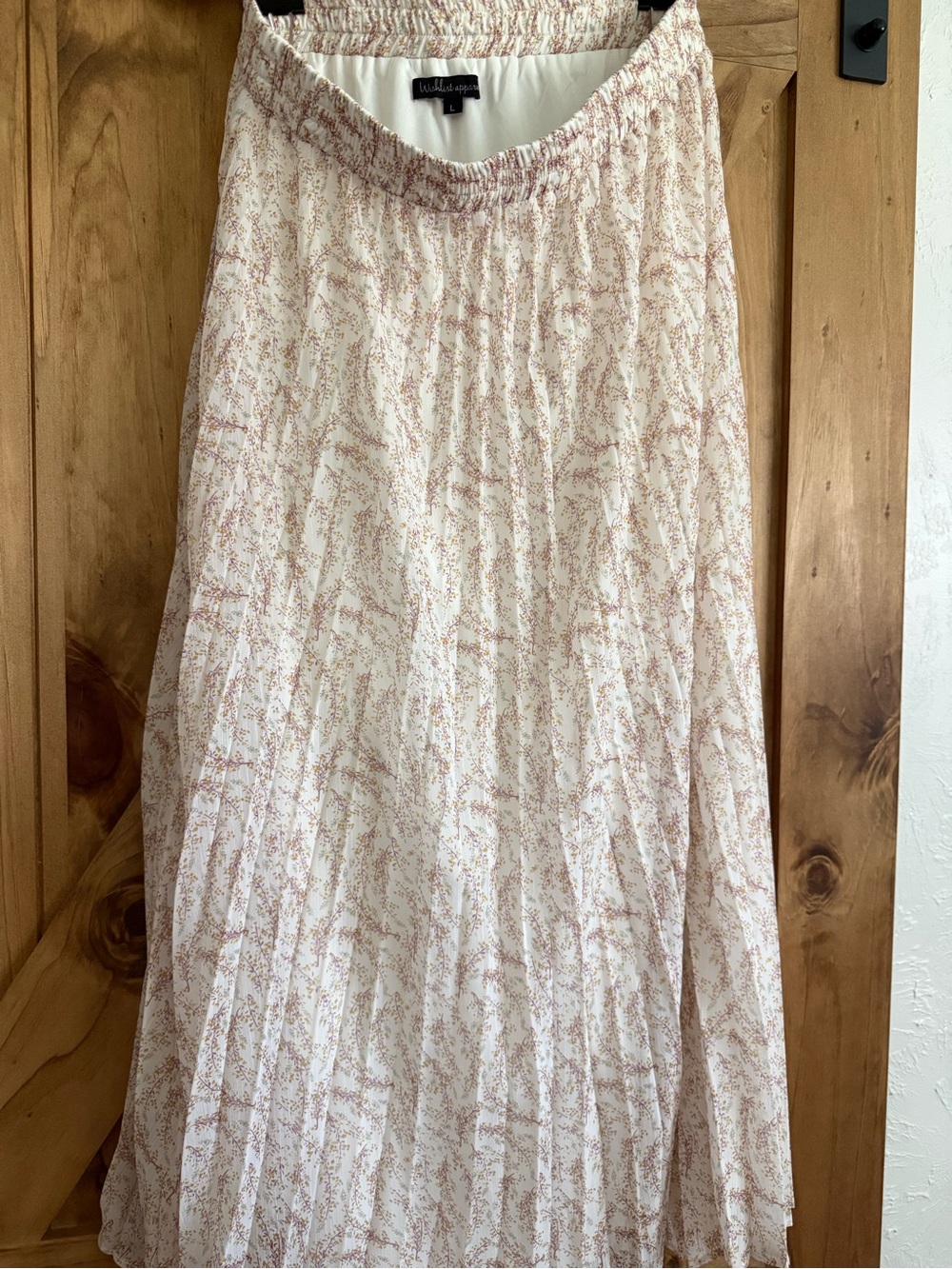 Pleated Maxi Skirt